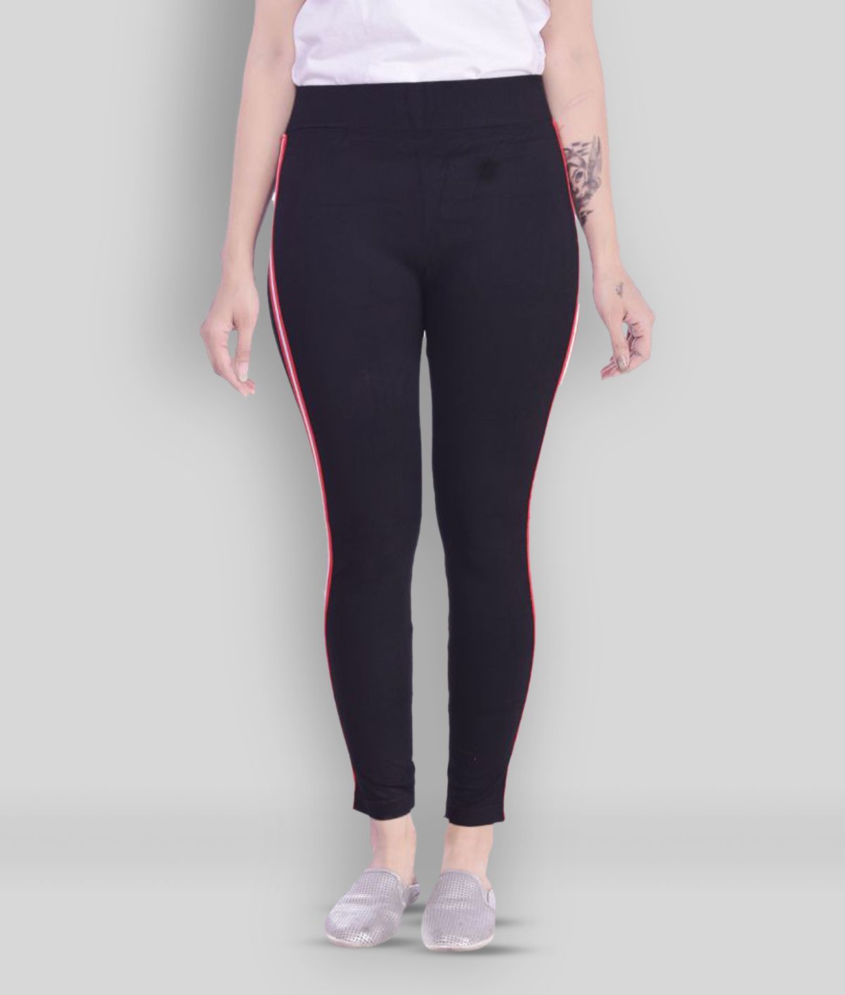 Buy Bulbul - Black Cotton Blend Women's 