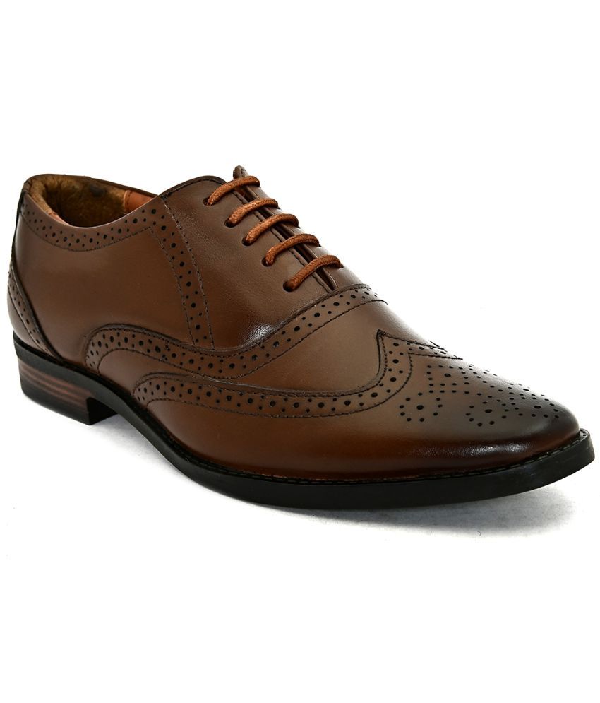     			Fashion Victim - Brown Men's Brogue Formal Shoes