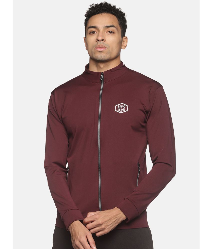 HPS Sports - Maroon Polyester Men's Running Jacket ( Pack of 1 )