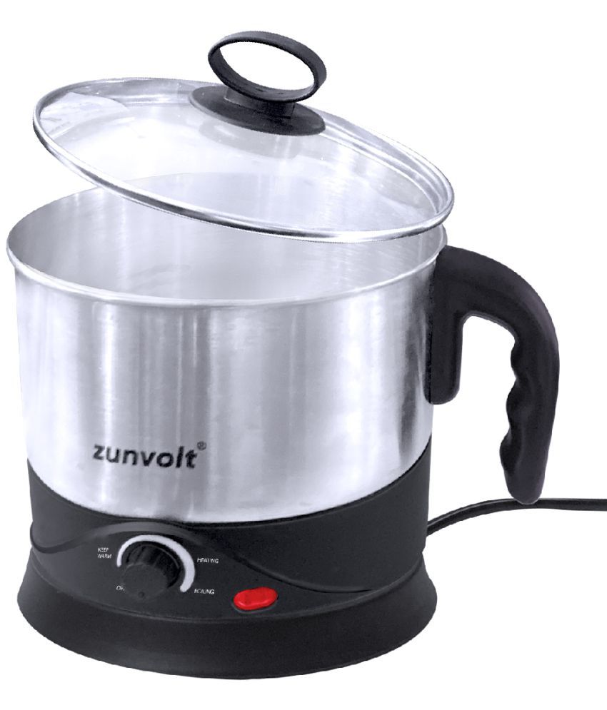 ZunVolt - Silver 1.5 litres Stainless Steel Multifunctional Kettle