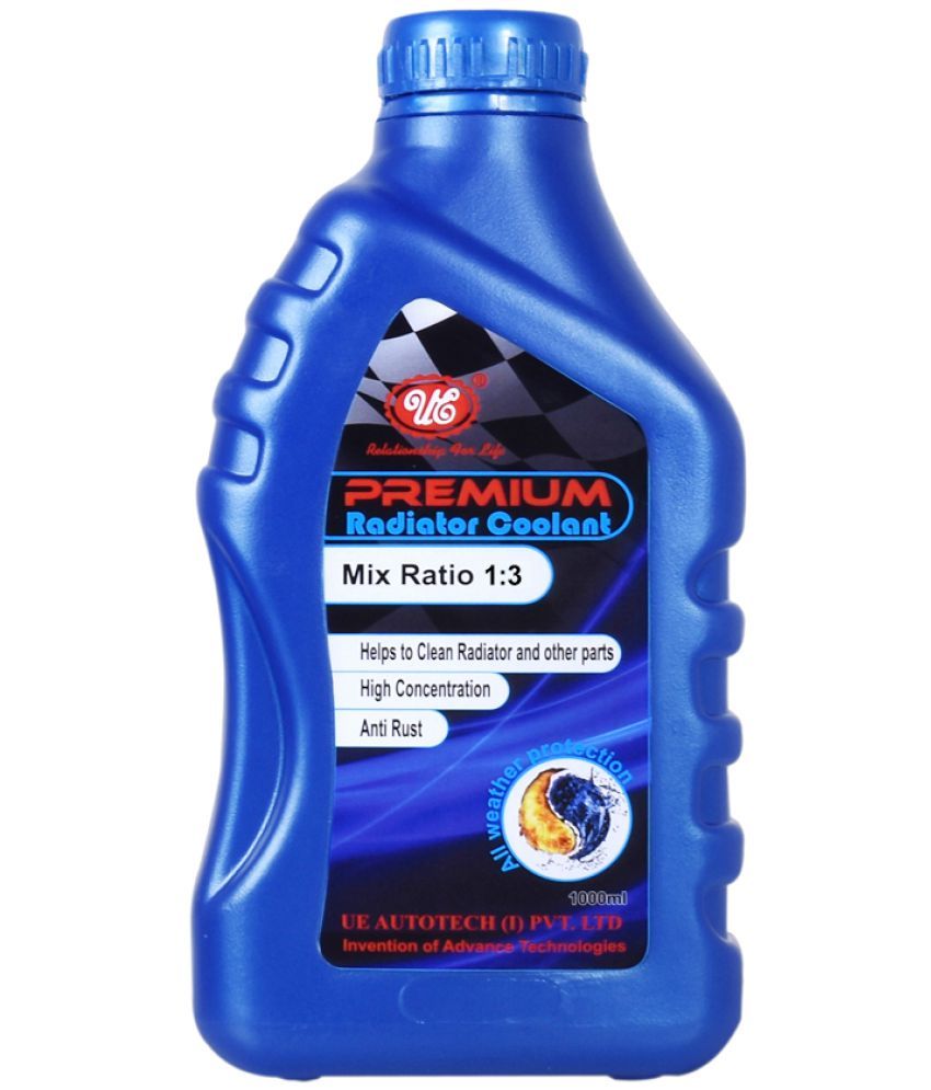 UE Premium Car Radiator Coolant Concentrate Green 1 L Mix Ratio 13