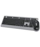 Portronics Key 5 Combo:Wireless Keyboard & Mouse ,Grey (POR 1569)