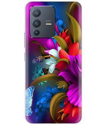 NBOX - Multicolor Printed Cover Compatible For Vivo V23 Pro 5G ( Pack of 1 )