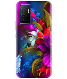 NBOX - Multicolor Printed Cover Compatible For Vivo V23E 5G ( Pack of 1 )