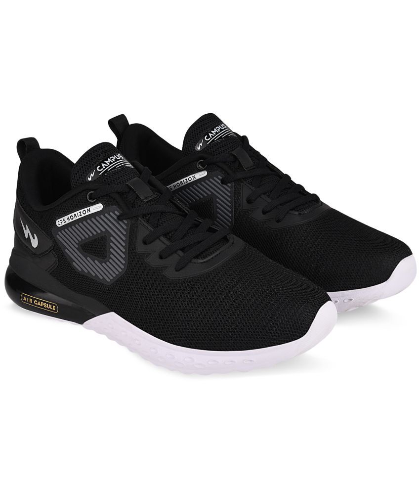     			Campus - Black Men's Sports Running Shoes