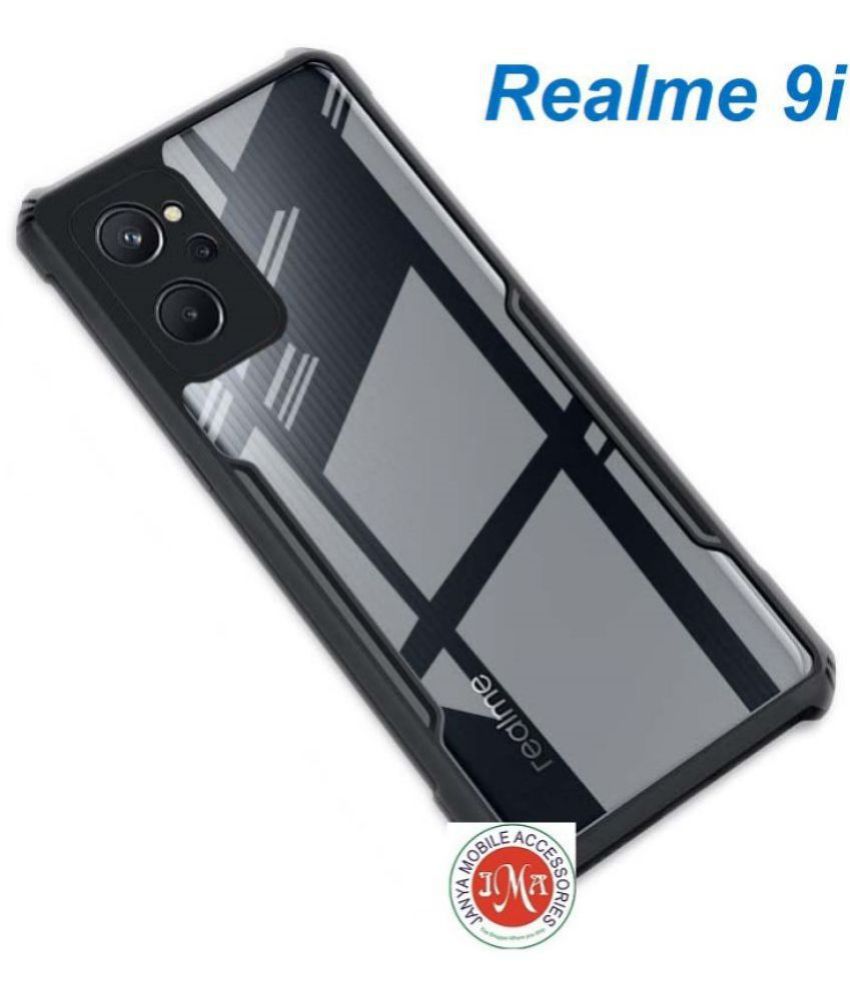     			JMA - Transparent Rubber Bumper Cases Compatible For Realme 9i ( Pack of 1 )