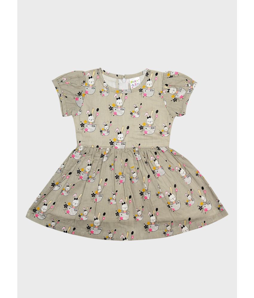     			Me N My CLOSET - Multicolor Cotton Baby Girl Frock ( Pack of 1 )
