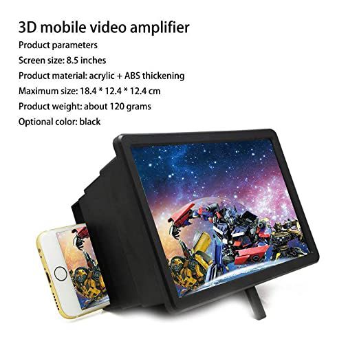 Web Page and Gaming 2022 Newest Version 14 Smartphone Screen Amplifier Thin Foldable Mobile Phone Amplifier Compatible with Most Smartphones 3D HD Phone Screen Magnifier Holder for Movies 