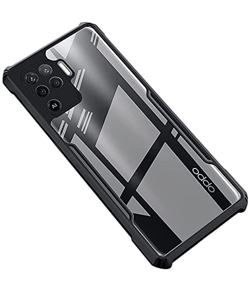     			Doyen Creations - Black Shock Proof Case Compatible For Oppo F19 Pro ( Pack of 1 )