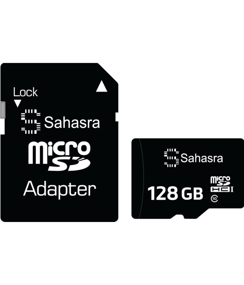 SAHASRA - 128GB Micro Sd With SD Adapter 100MBPS