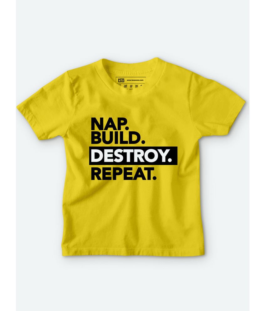     			Be Awara - Yellow T-Shirt For Baby Boy ( Pack of 1 )