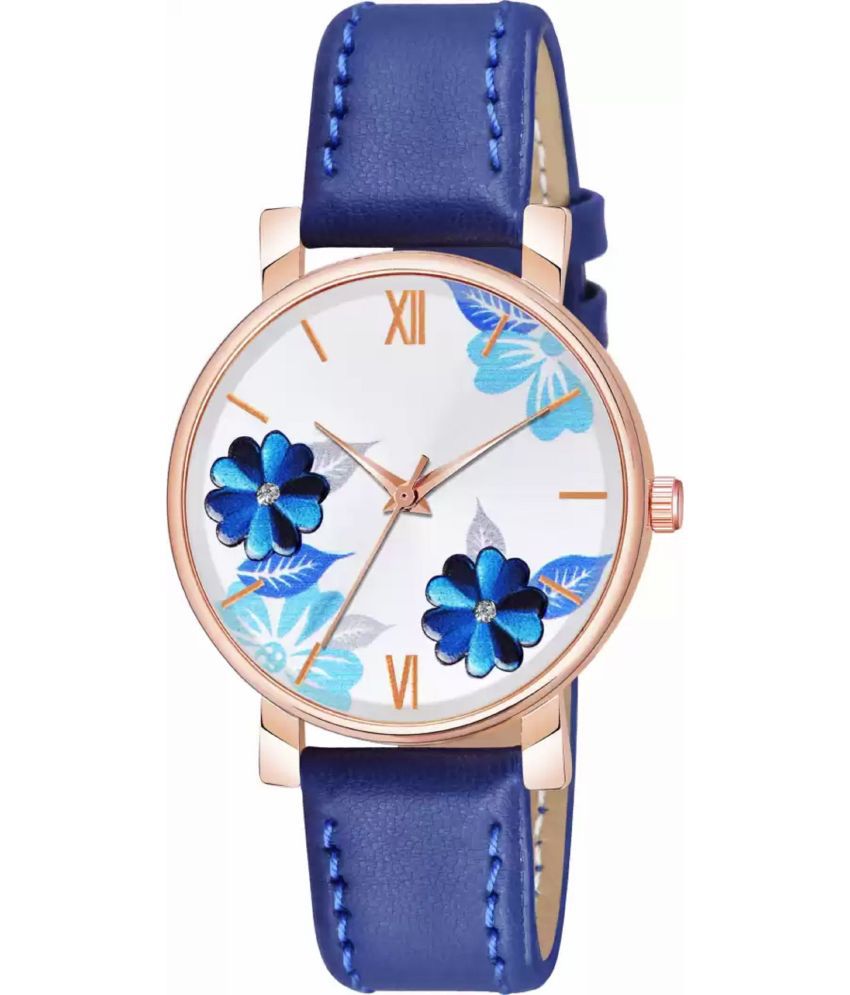 EMPERO - Blue Leather Analog Womens Watch