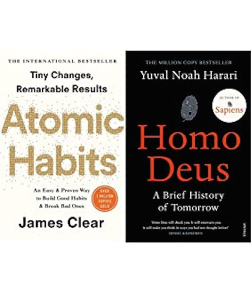     			Atomic Habits- James+Homo Deus: A Brief History of Tomorrow(Set of 2books)