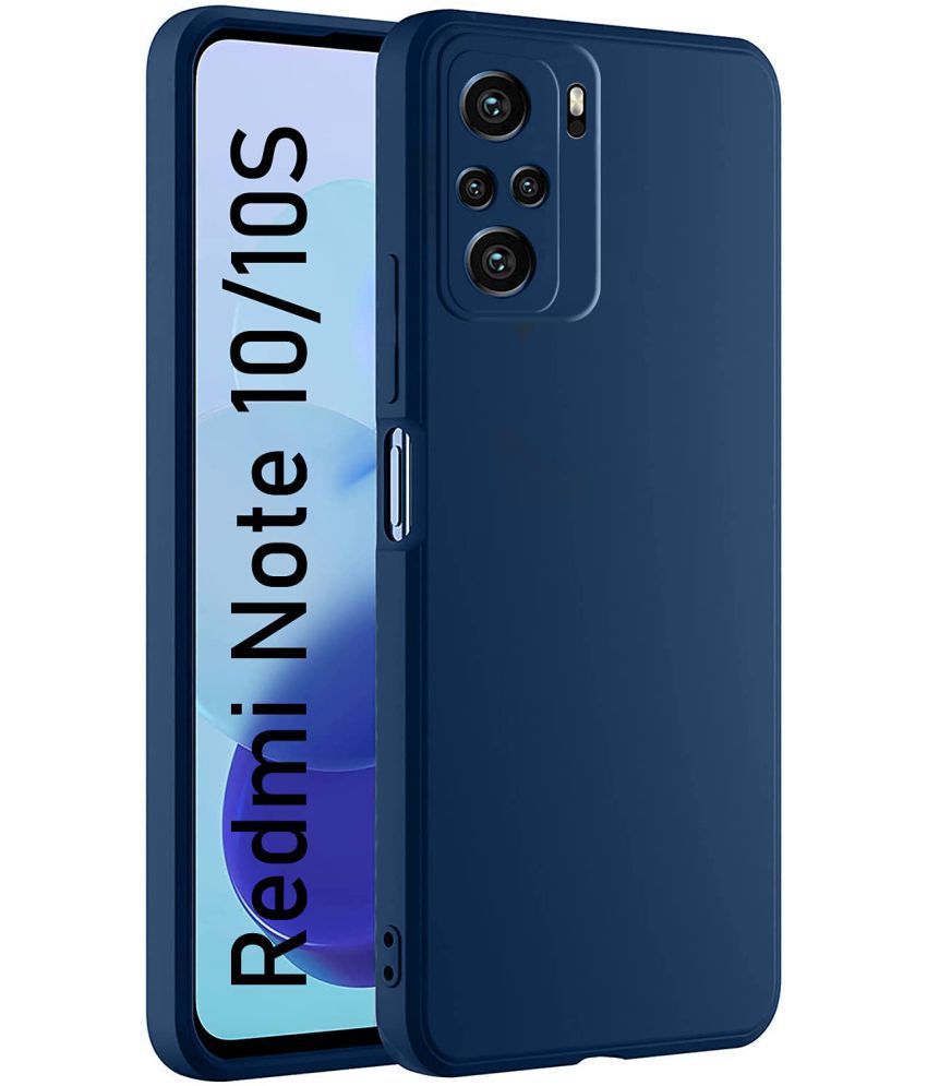     			Doyen Creations - Blue Plain Cases Compatible For Xiaomi Redmi Note 10S ( Pack of 1 )