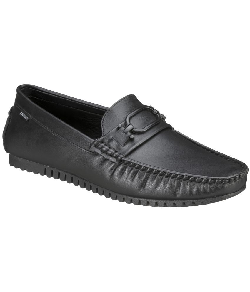     			Duke - Black Men's Slip-on Shoes