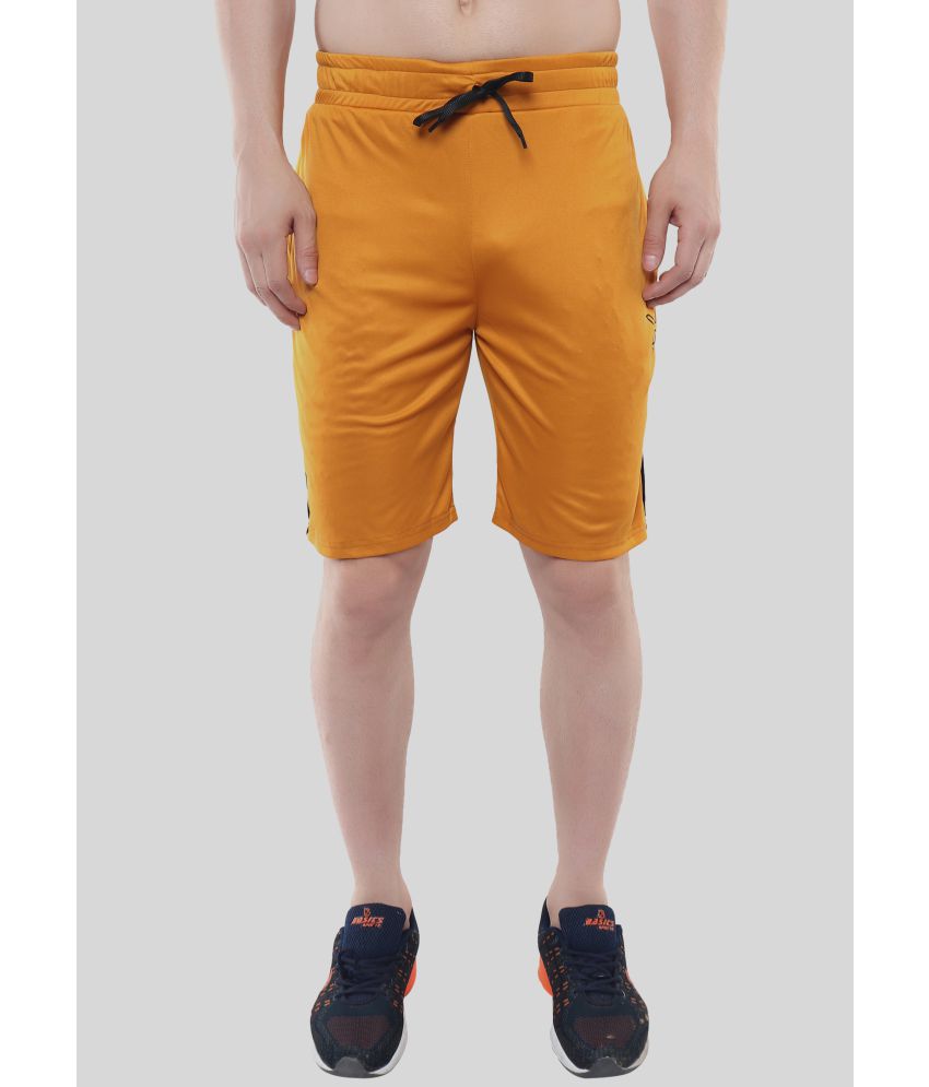     			xohy - Mustard Polyester Men's Shorts ( Pack of 1 )