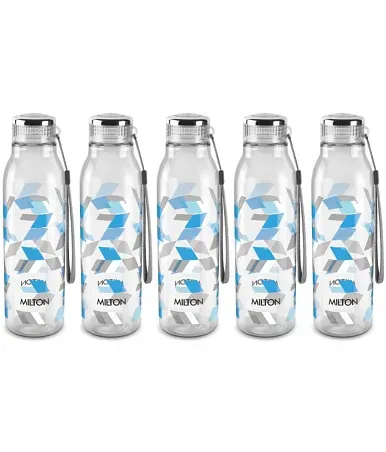 Milton Helix 1000 Pet Water Bottle, Set of 4, 1 Litre Each, Assorted | BPA  Free | 100% Leak Proof | …See more Milton Helix 1000 Pet Water Bottle, Set