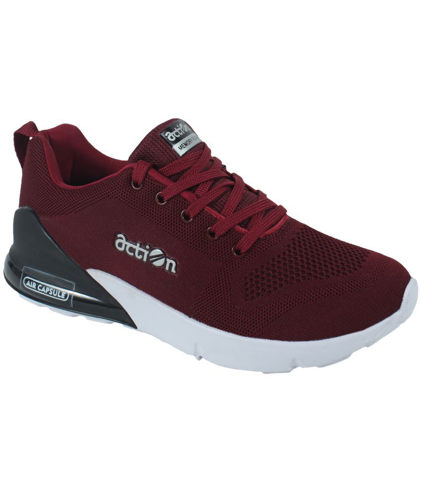     			Action - Sports Running Shoes Maroon Men's Sports Running Shoes