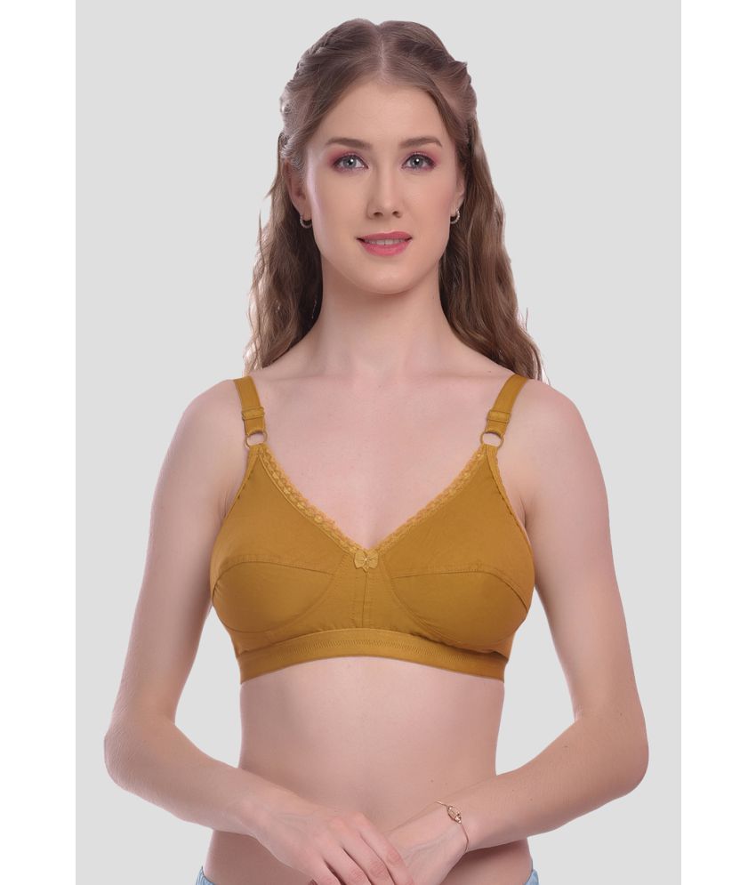     			Elina - Brown Cotton Non Padded Women's T-Shirt Bra ( Pack of 1 )