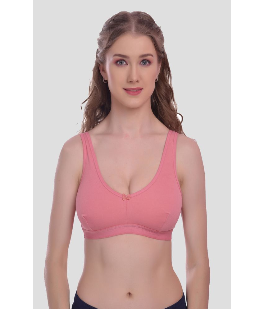     			Elina Cotton Non Padded Women's Racerback bra ( Fluorescent Pink )