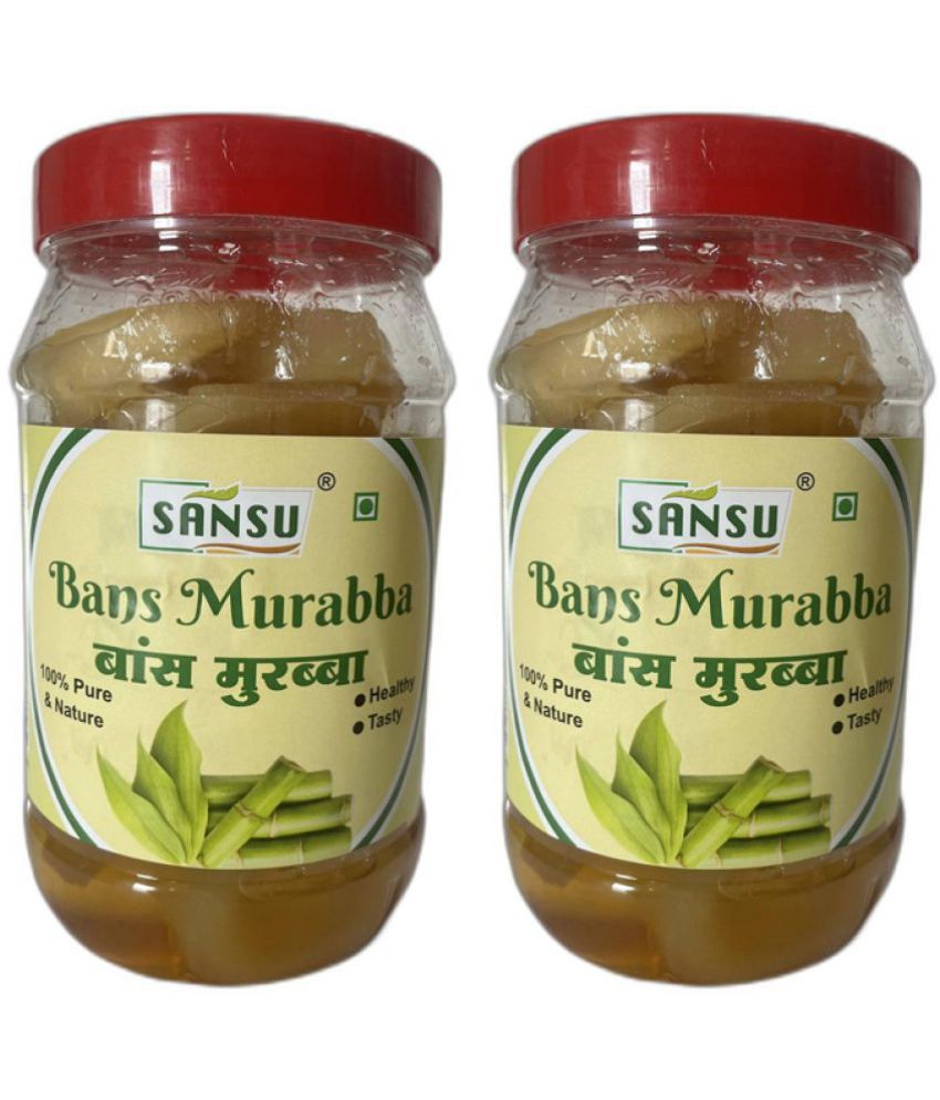 SANSU Homemade Organic Bans Murabba | Bamboo Murabba | Good for Health | Pickle 500 g Pack of 2