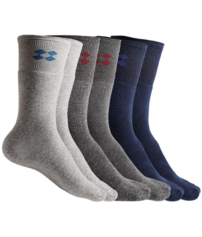     			Texlon - Multicolor Cotton Men's Mid Length Socks ( Pack of 3 )