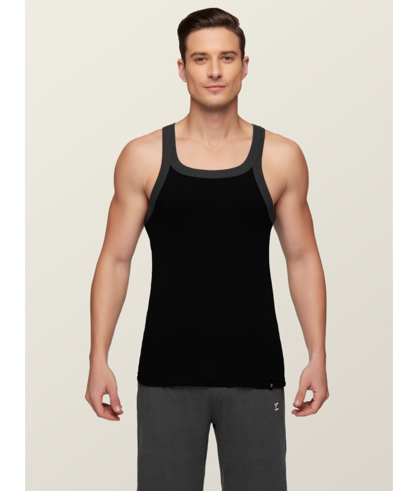     			XYXX Cotton Men's Vest ( Black )