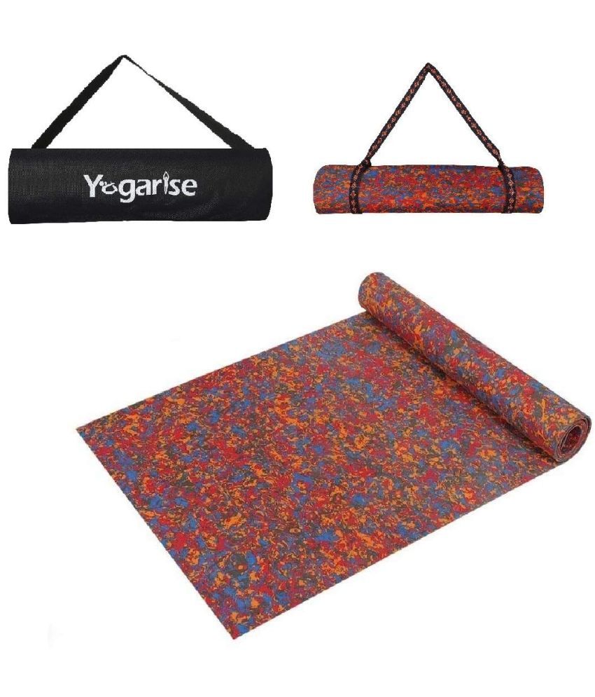 Yogarise 4mm AntiSkid Yoga Mat with Carry Bag & Strap For Home Gym