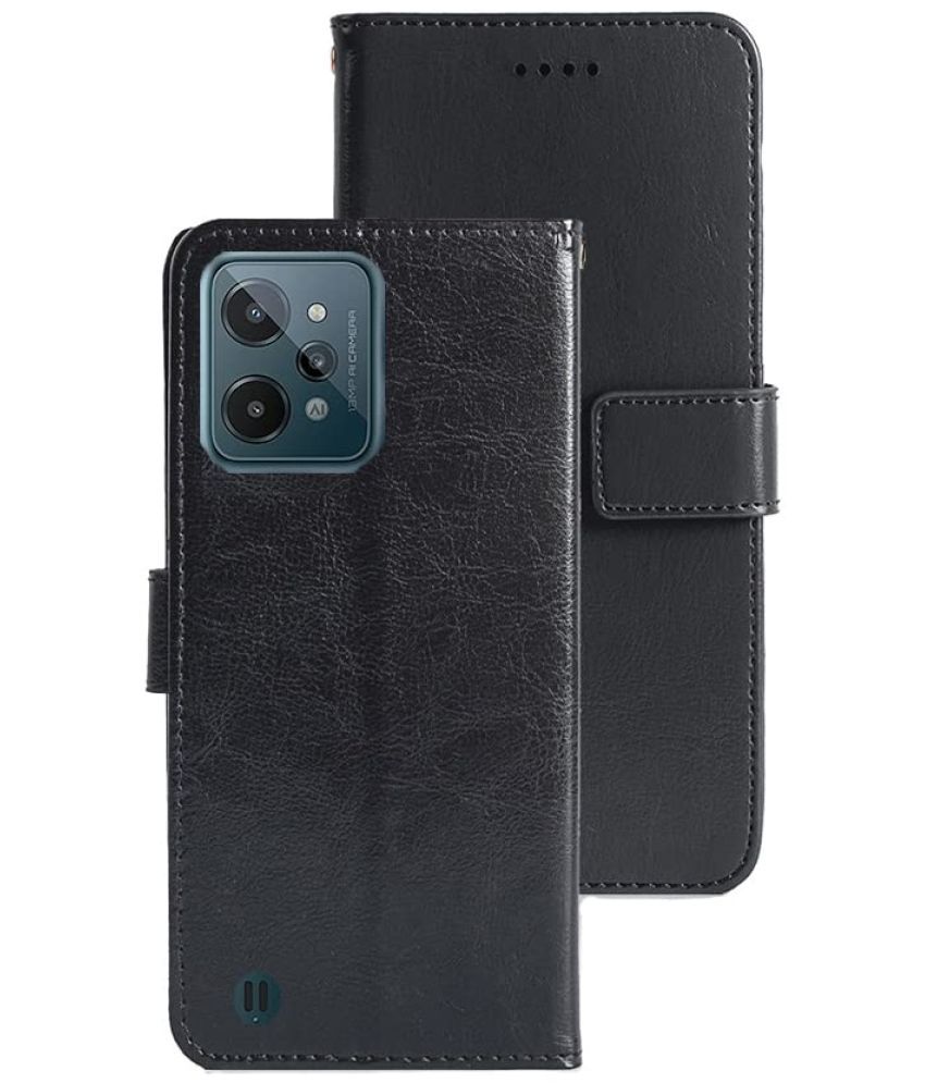     			Kosher Traders - Black Flip Cover Compatible For Realme C31 ( Pack of 1 )