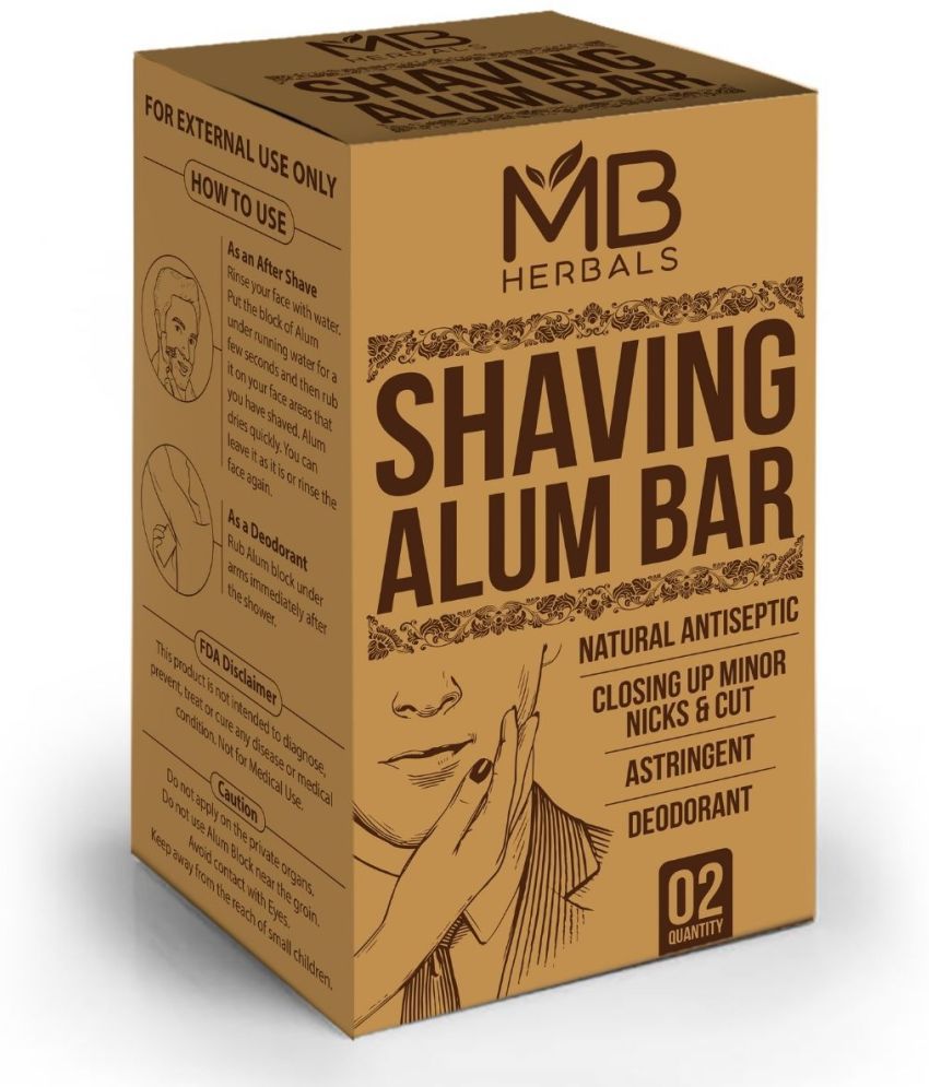     			MB Herbals Alum Block Aftershave Splash 200 g Pack of 2