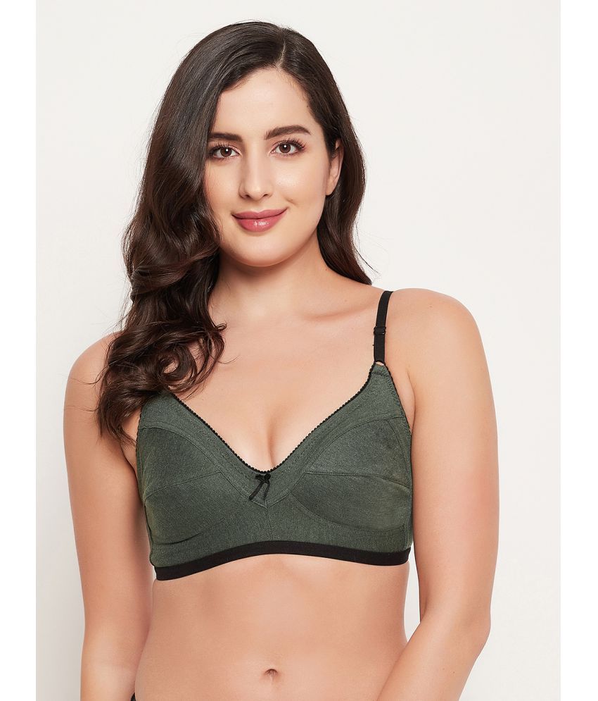     			Clovia Cotton Non Padded Women's Everyday Bra ( Green )