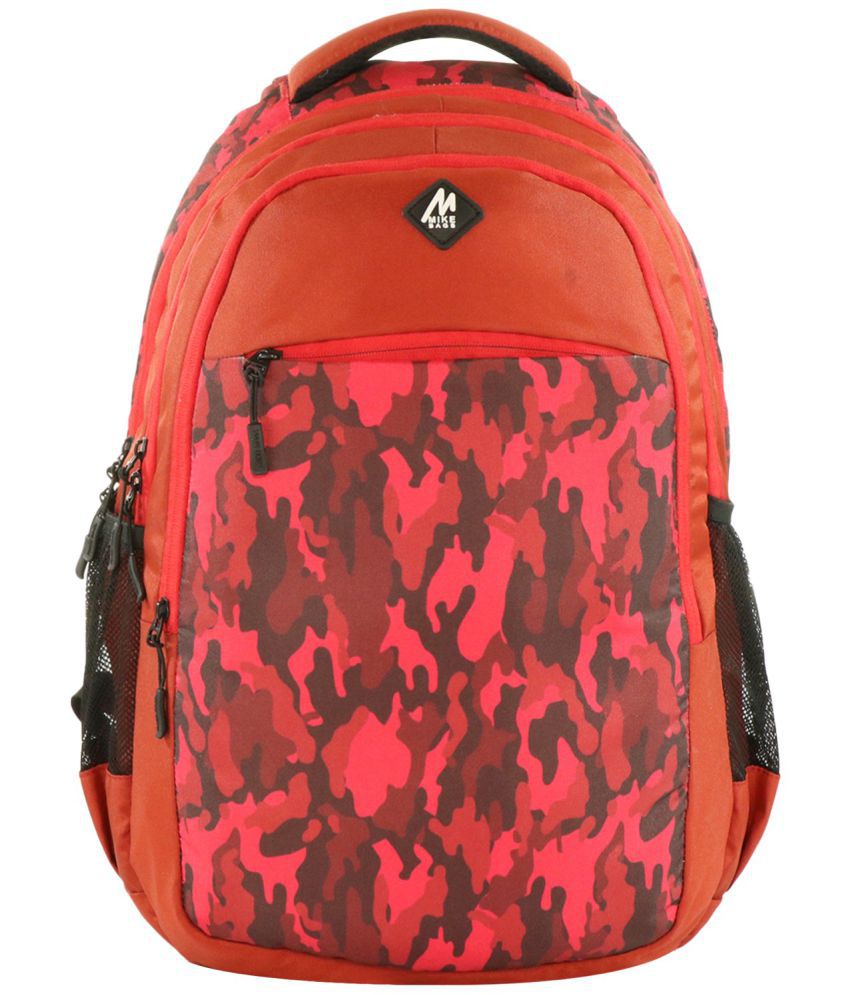     			MIKE 25 Ltrs Red Polyester College Bag