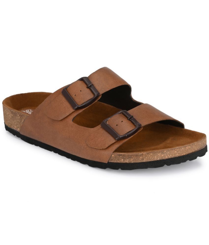     			SHENCES - Tan Men's Sandals