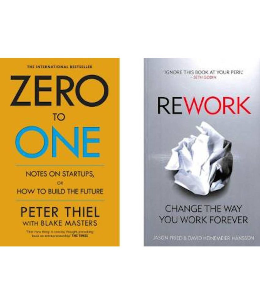     			Zero To One, Rework  (Paperback, PETER THEIL, jason fried)