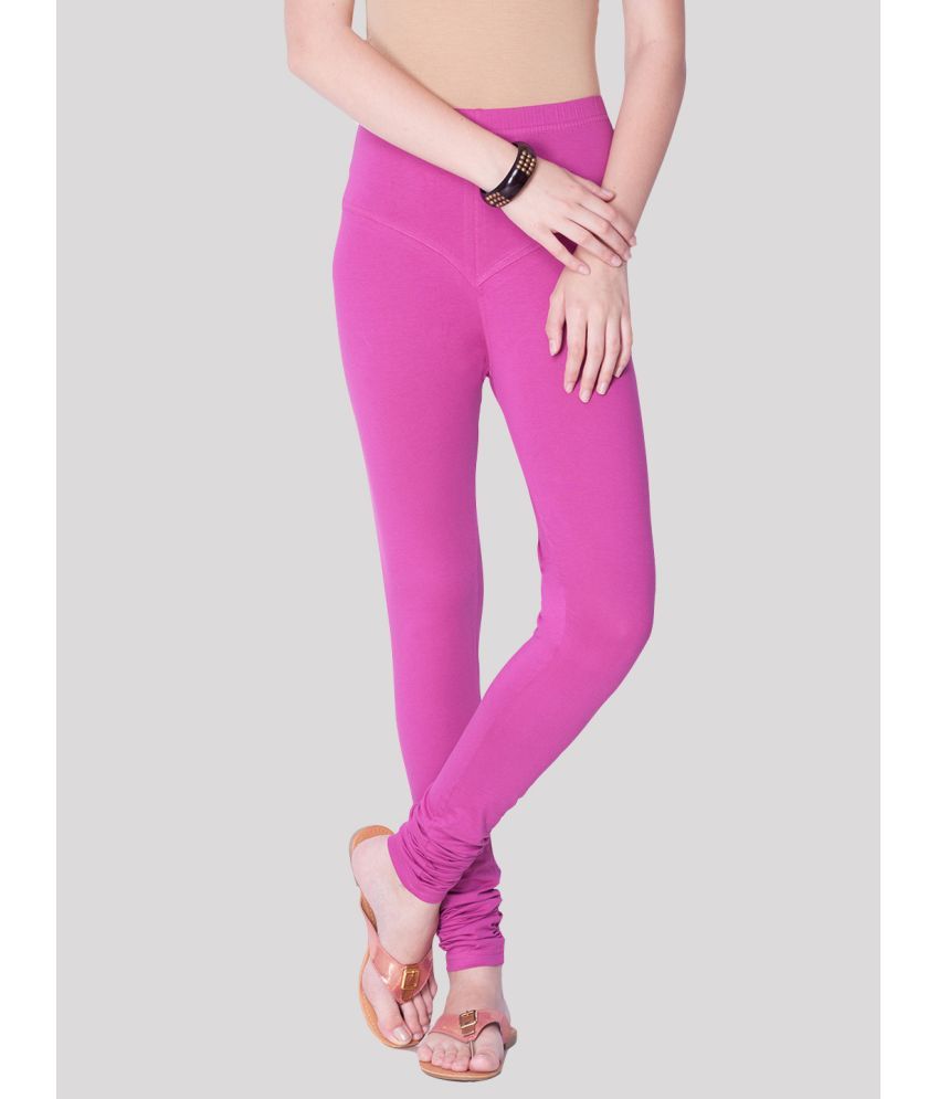     			Dollar Missy - Pink Lycra Women's Leggings ( Pack of 1 )