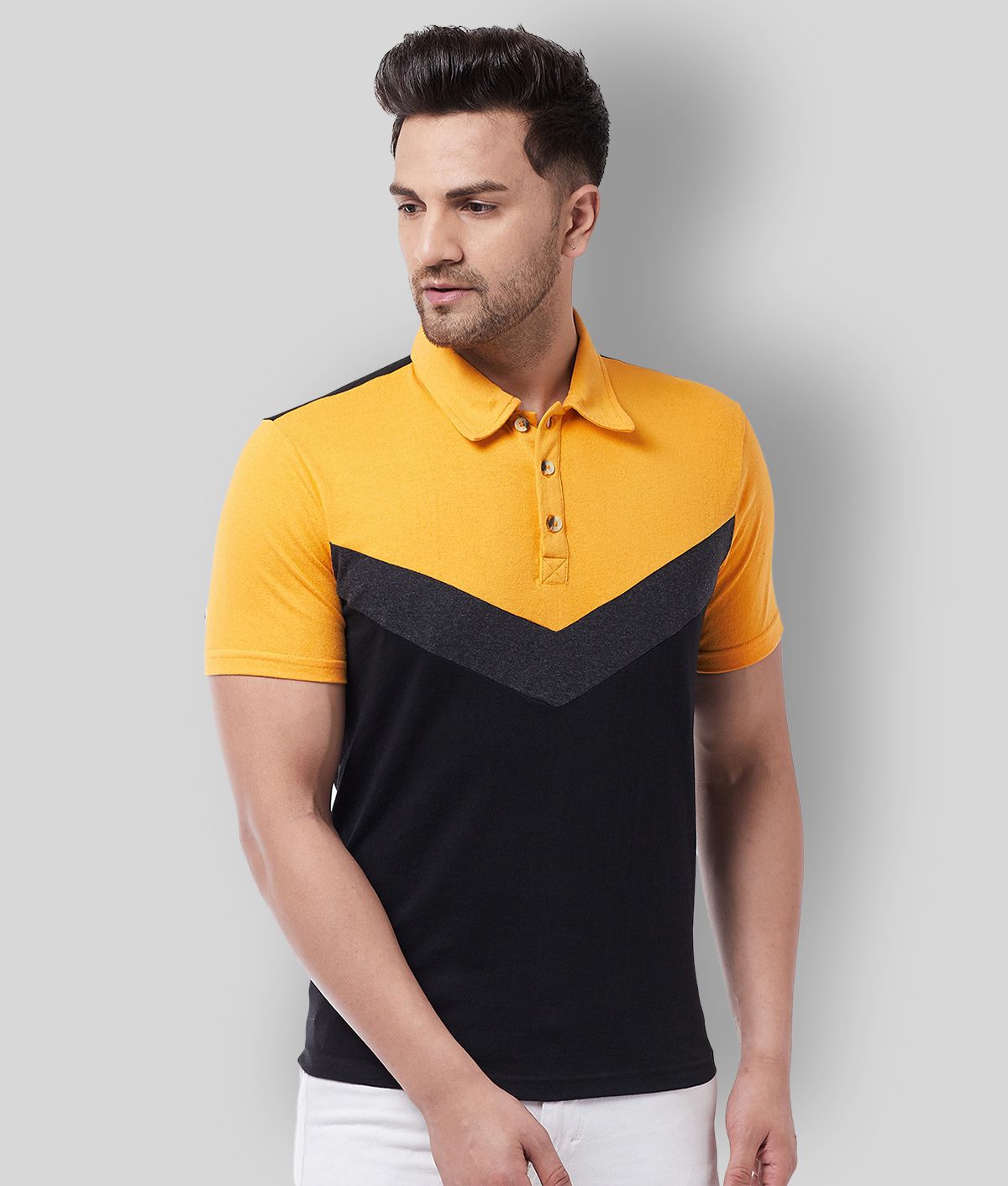     			Gritstones - Multicolor Cotton Regular Fit Men's Polo T Shirt ( Pack of 1 )