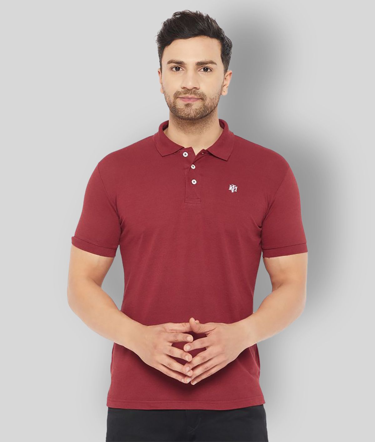     			The Million Club - Maroon Polyester Regular Fit Men's Polo T Shirt ( Pack of 1 )