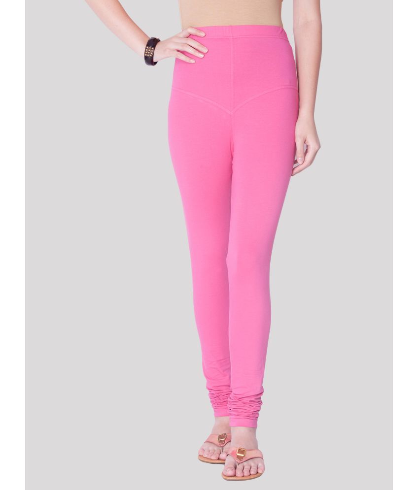     			Dollar Missy - Pink Lycra Women's Leggings ( Pack of 1 )