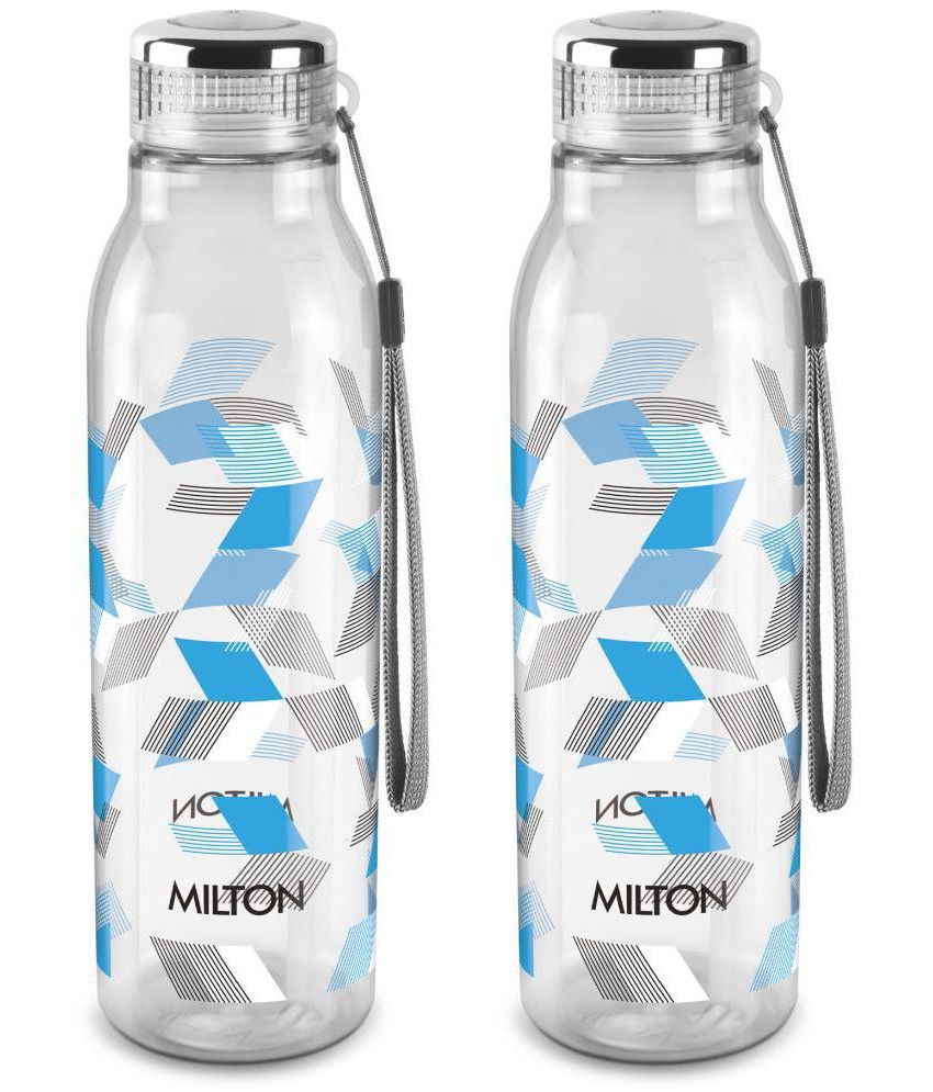     			Milton Helix 1000 Pet Water Bottle, Set of 2, 1 Litre Each, Blue