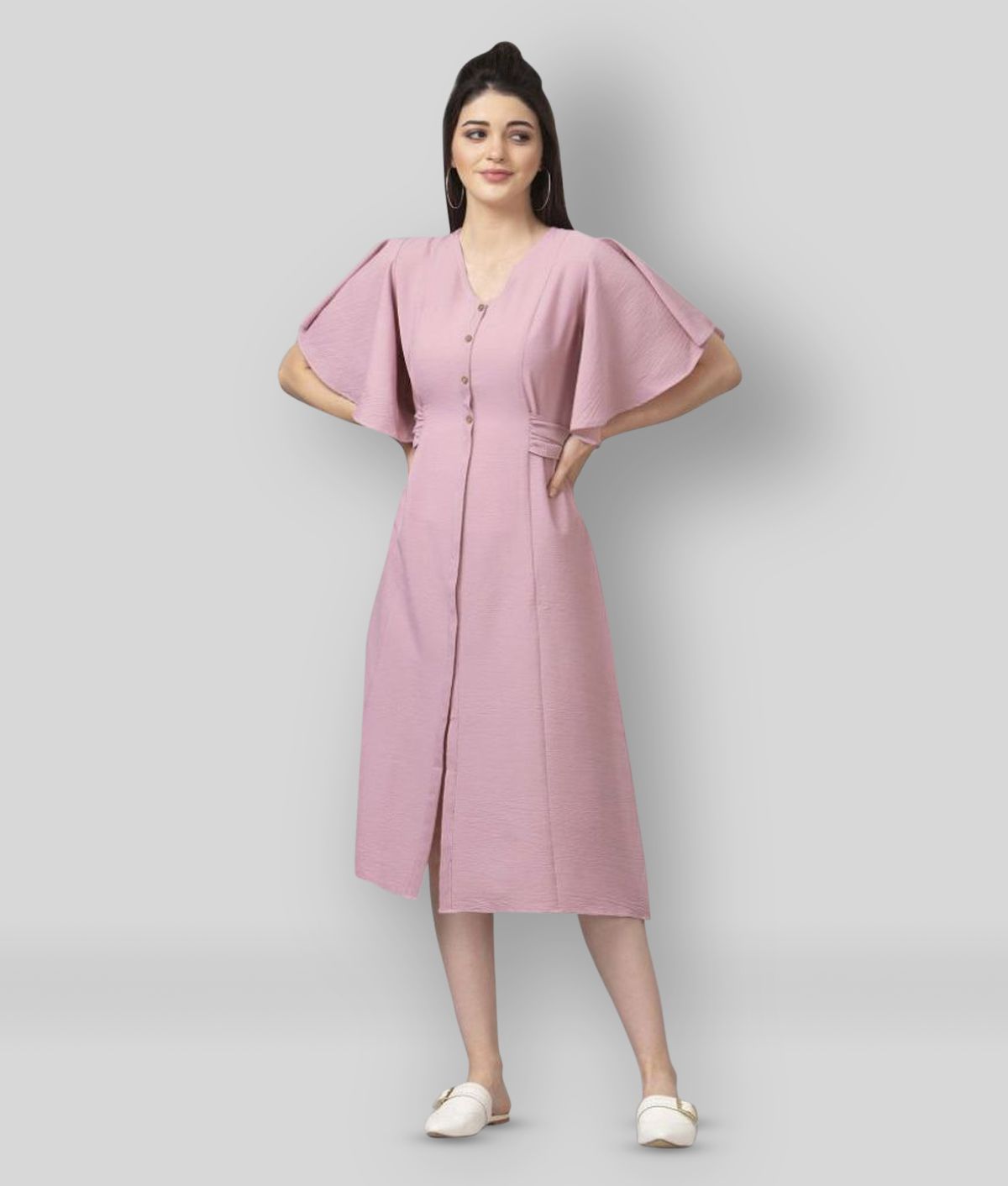     			Selvia - Pink Chiffon Women's A- line Dress ( Pack of 1 )