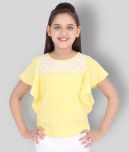 Cutecumber Pack of 1 Girls Georgette Top ( Yellow )