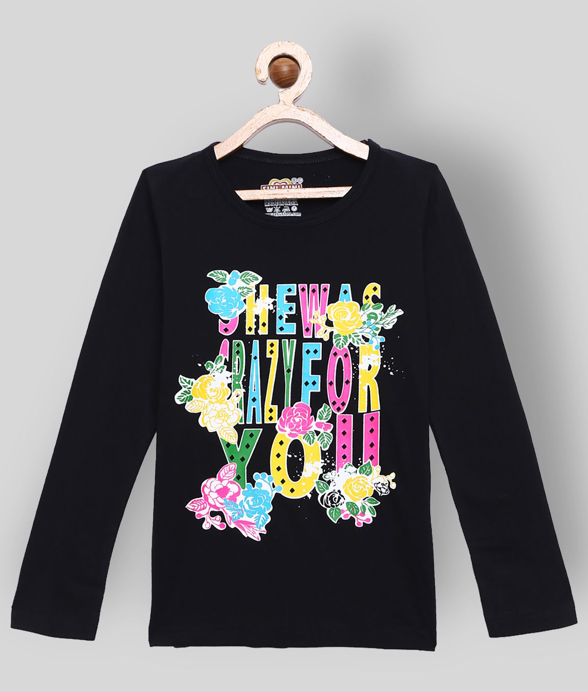     			Sinimini - Multicolor Cotton Girl's T-Shirt ( Pack of 1 )