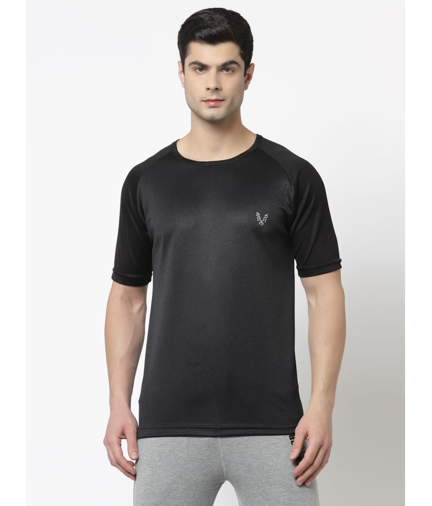     			Uzarus - Black Polyester Regular Fit Men's Sports T-Shirt ( Pack of 1 )
