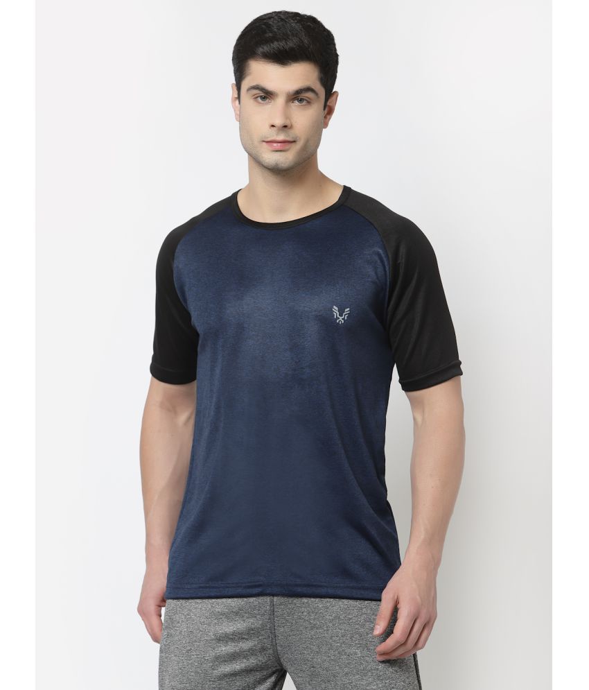     			Uzarus - Navy Blue Polyester Regular Fit Men's Sports T-Shirt ( Pack of 1 )
