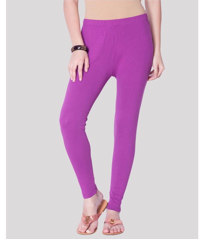     			Dollar Missy - Purple Lycra Women's Leggings ( Pack of 1 )