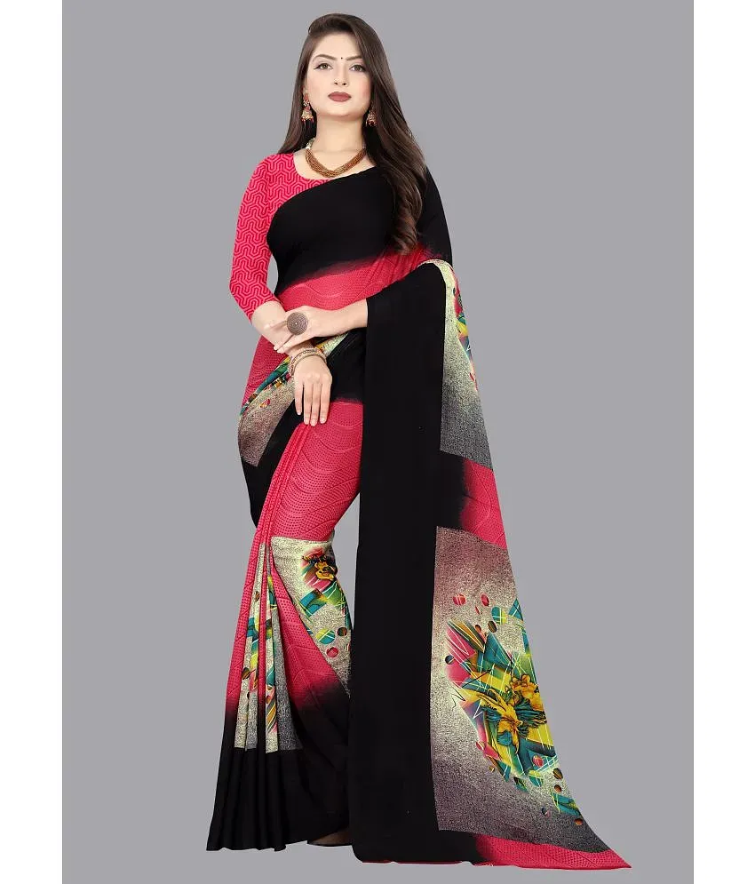 Buy Anand Women Multicolor8 self design Gergette Pack of 2 Saree With  Unstched Blouse Piece Online at Best Prices in India - JioMart.