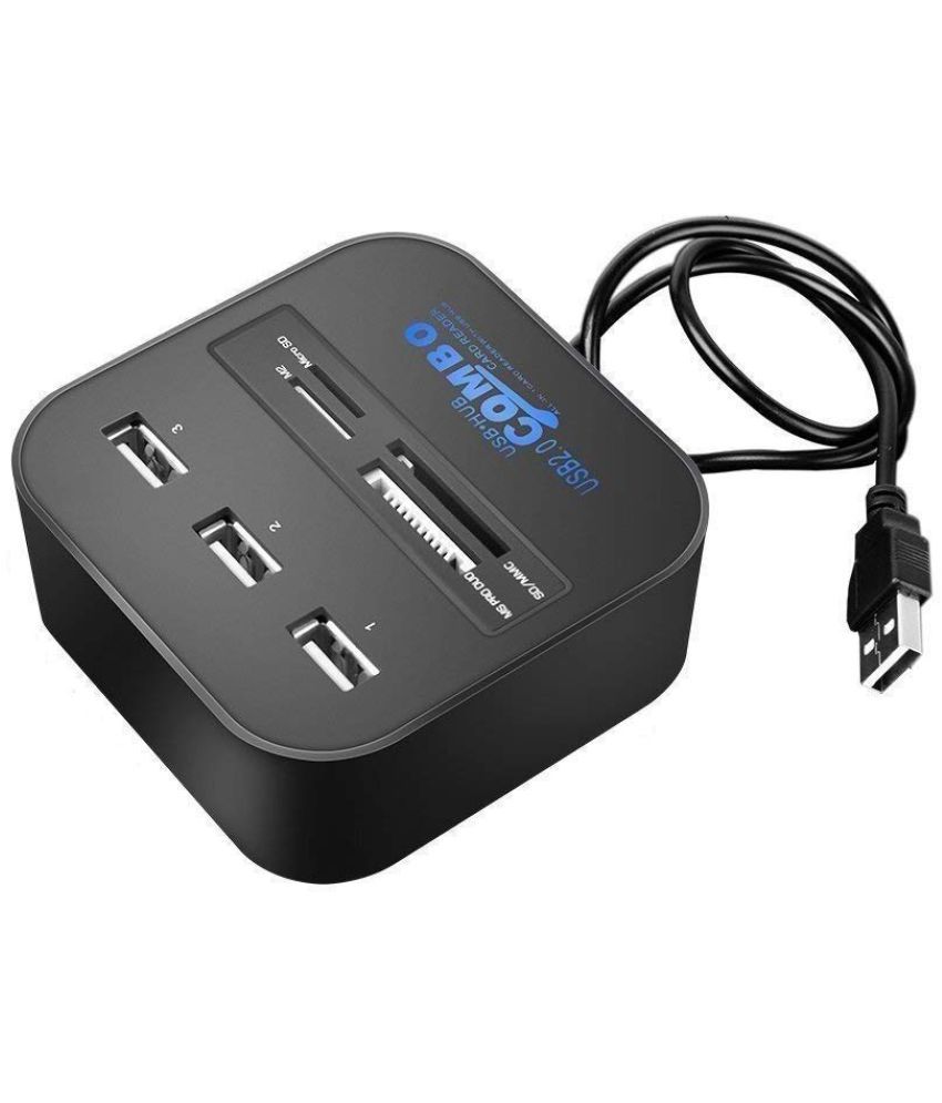 Ever Forever 3 port USB Hub 2.0 With All in One Combo Card Reader