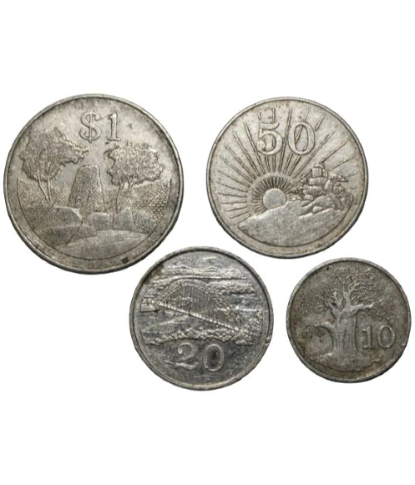     			Numiscart - 1,10,20 and 50 Cents 4 Numismatic Coins