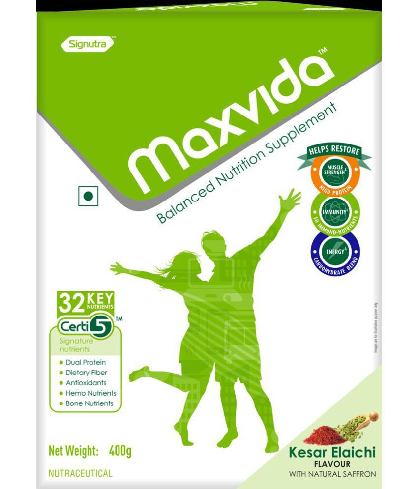 MAXVIDA Balanced Nutrition (Kesar Elaichi) Energy Drink 400 g