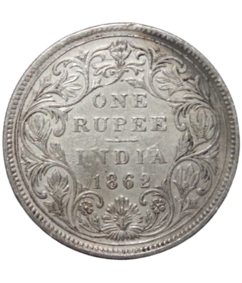     			Numiscart - 1 Rupee (1862) 1 Numismatic Coins